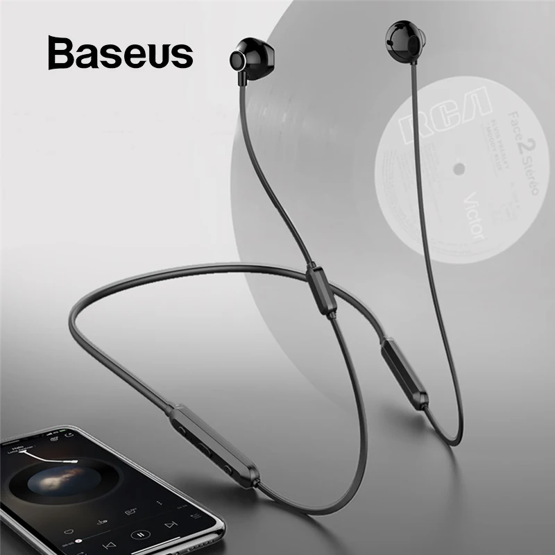 Baseus S11A Bluetooth наушники спортивные беспроводные наушники Bluetooth гарнитура для iPhone Xiaomi 9 huawei P30 pro