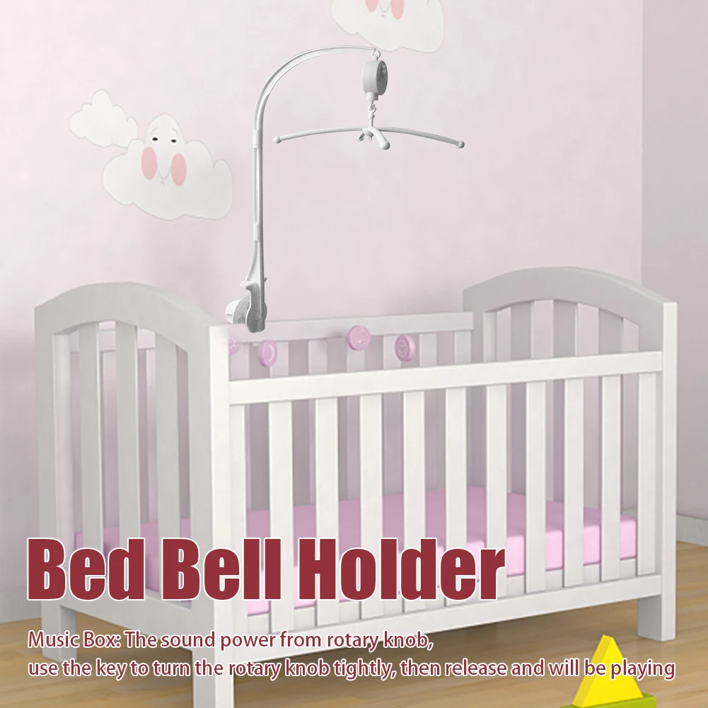 

Accessories Rotary Bed Bell Holder Newborn Gift Baby Crib Mobile Hanging Arm Bracket Stent Wind Up Clip Toy Decoration Bedroom