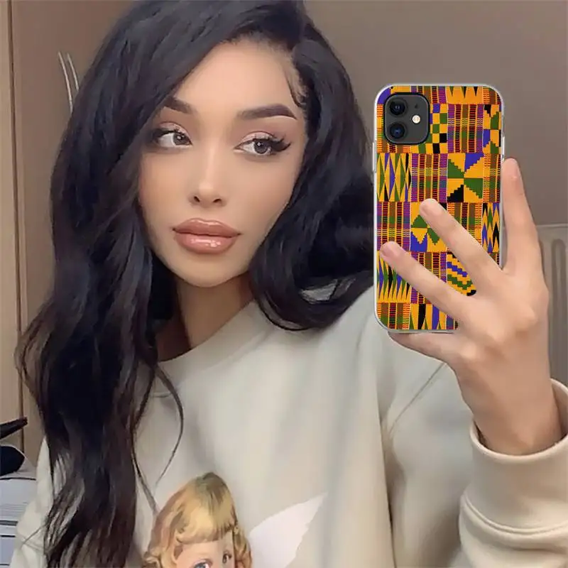 

African fabric Pattern art painting Phone Case For iphone 12 mini 5 5s 5c se 6 6s 7 8 plus x xs xr 11 pro max