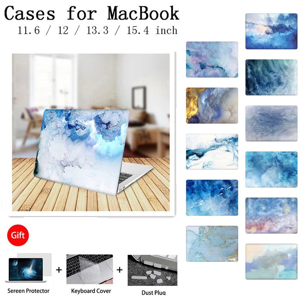 Новый чехол для ноутбука Apple MacBook Air Pro Retina 11 12 13 15 Mac Book 3 дюймов с сенсорной панелью