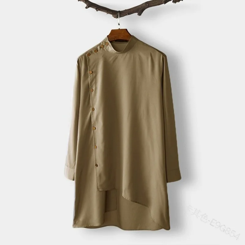 Мужская рубашка с длинными рукавами Повседневная в мусульманском и арабском