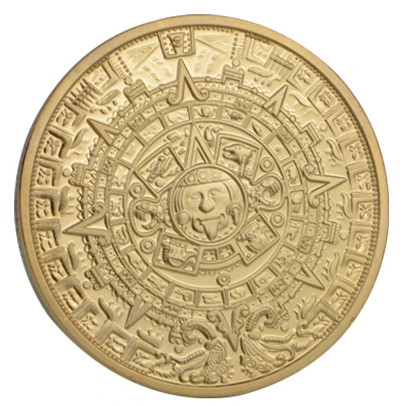 Памятная монета легенда майя коллекционная металлическая культуры Майя | Дом и