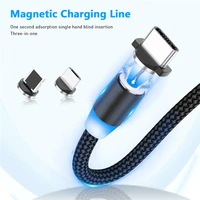 bayserry magnetic charger usb type c cable magnet micro usb c fast charging cable for iphone 12 11 samsung s21 s20 xiaomi huawei