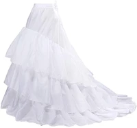 wonderful women trumpet mermaid fishtail petticoat crinoline underskirt slips floor length for wedding dress ball gown