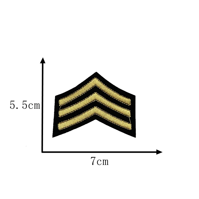 

sergeant badge military badge army badge iron on embroidered patch for arm jacket soulder