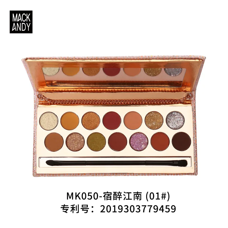 

Mack Andy Postcard Eyeshadow Palette Pearly Sequins Rose Mocha Earth Color Eyeshadow
