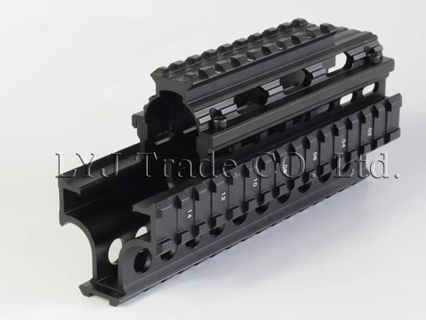 Yugo M70 AK Quad Rail Handguard для лазерных точечных прицелов Riflescope Mount V-cut for Co-witness with Iron Sights MTU011
