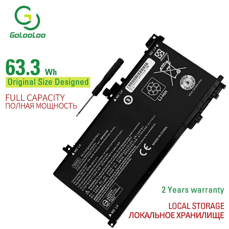 

Golooloo 4035mAh 63.3Wh New laptop battery TE04XL for HP OMEN 15-AX battery 15-AX033DX AX020TX 905277-555 HSTNN-UB7A BC219TX