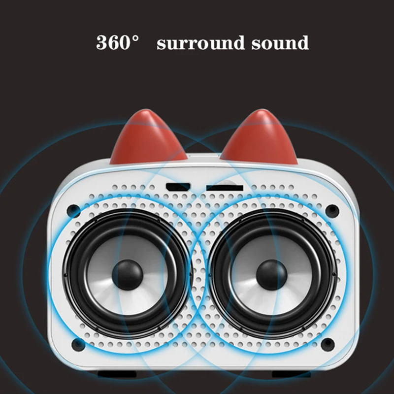 Bluetooth-динамик M1 с кошачьими ушками светодиодный дисплей портативный
