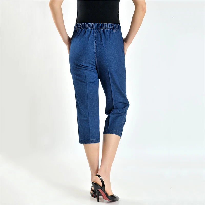 2019 летние джинсы женские с высоким хвостом для женщин плюс размер эластичные