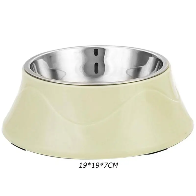 Stainless Steel Non-Slip Double Dog Bowls Food Drinking Water Feeder Pets Supply Dog Pet Feeding Bowl Supplies