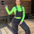 Нагрудная сумка, тактический жилет, уличная одежда в стиле хип-хоп, функциональная нагрудная сумка для женщин