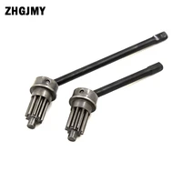 2pcsset stainless steel front axle cvd drive shaft for 110 rc car traxxas trx4 upgrade parts