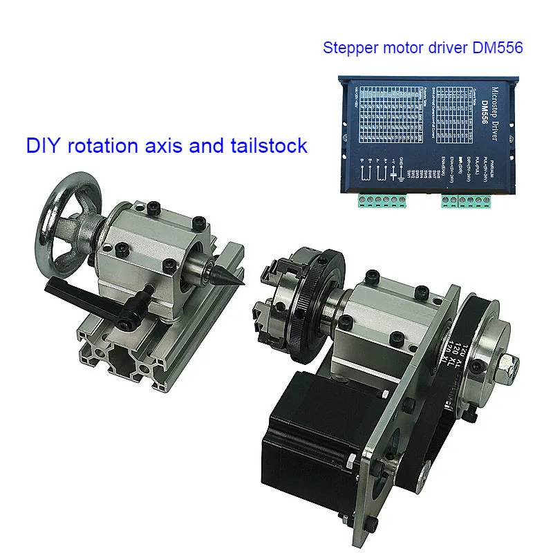 Набор для гравировки сделай сам 4-осевой хвостовик с 4 зажимами фрезерного станка