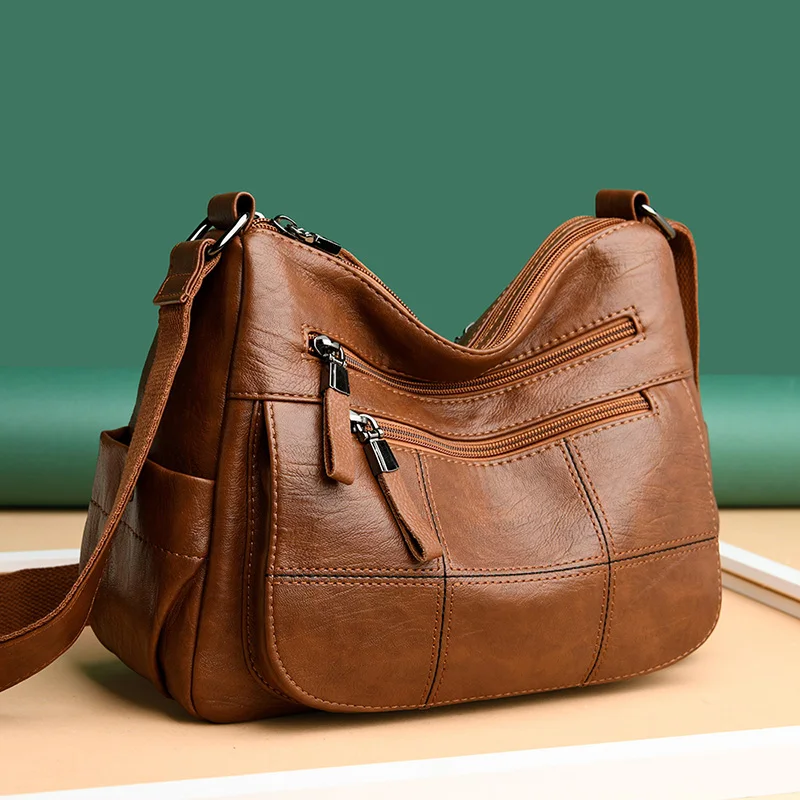 2021 High Quality Purse Leather Luxury Handbags Women Shoulder Bags Designer Crossbody Bag Lady Bag Fashion Female Messenger Bag 2020 genuine leather women bags v letters designer handbags luxury lady shoulder crossbody bag tassel women brand messenger bag