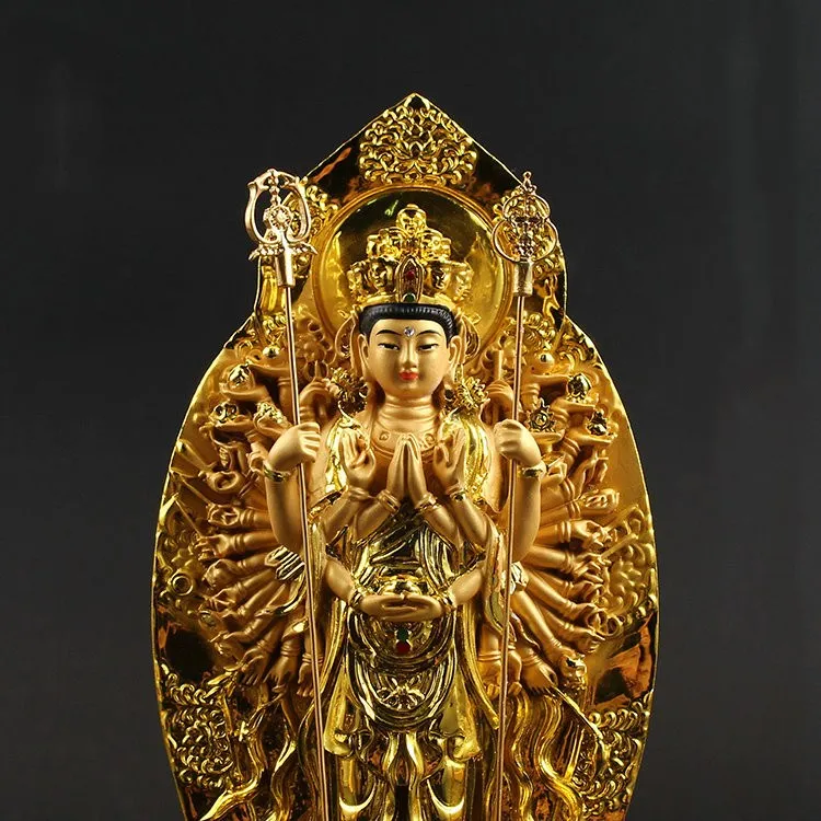 

Hand painted small Buddha statues of Avalokitesvara, Exquisite arts and crafts decorations