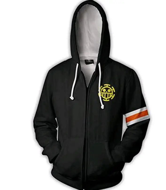 as photos 3d Digital Printing ONE PIECE Trafalgar Law Costume Hoodie Cosplay Sweatshirts Clothing Costumes - Цвет: as photos