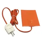 Силиконовый автомобильный масляный картер 300 Вт, Нагреватель бака двигателя, водонепроницаемый оранжевый цвет с разъемом 15*20 см