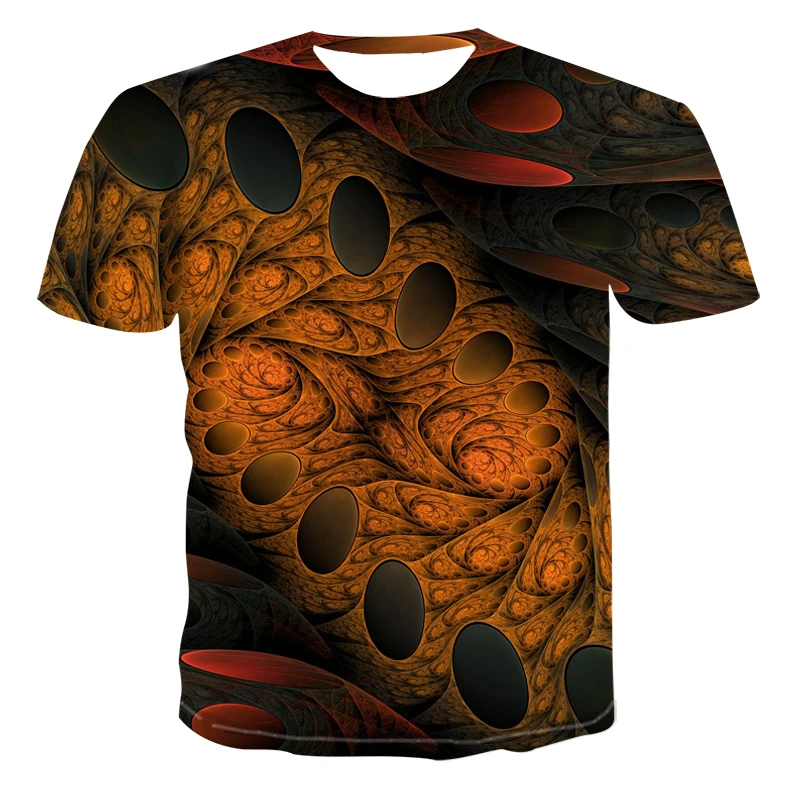 

Summer 2021 New Hot-selling Men's 3D Printing T-shirt Sci-fi Cool Street Style T-shirt Loose Large Size O-neck T-shirt 110-6XL