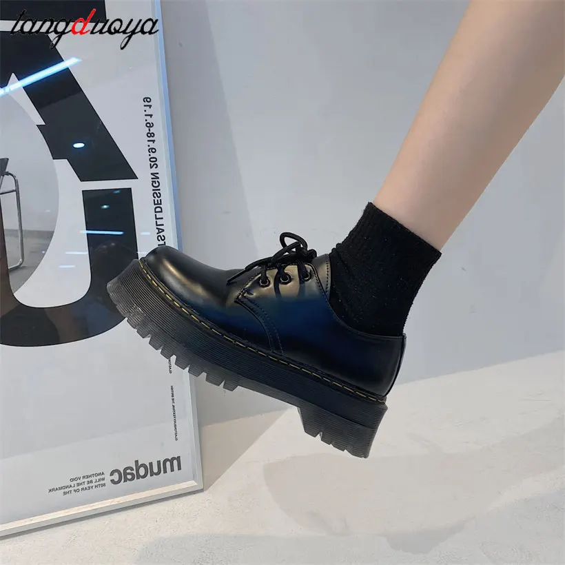 

Japanese School Uniform Jk Student Shoes Girls Women Kawaii Lolita Soft Sister Round Toe Platform low Heel shoes Mary Jane Shoes