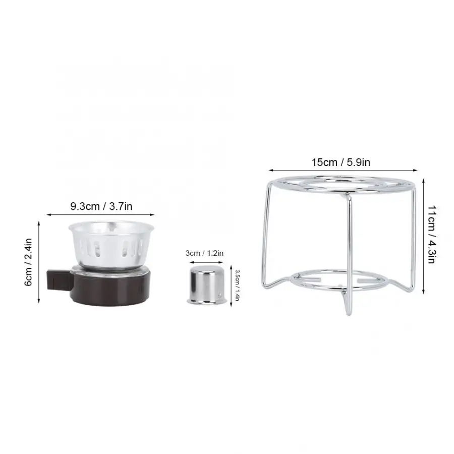 Stove Rack Outdoor Portable Stainless Steel Mini Heating with for Solid Alcohol Fuel Camping Picnic Grill |