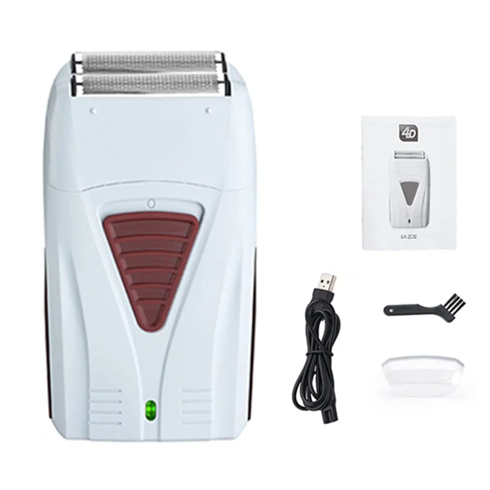Shaving Head Gradient Push White Razor Bid Farewell Reciprocating Portable Men's Double Net Electric |