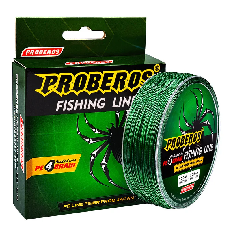 

4 Strands 100M Super Strong Braided Wire Fishing Line 6-100LB 0.4-10.0 PE Material Multifilament Lure Fishing For Fish Rope Cord
