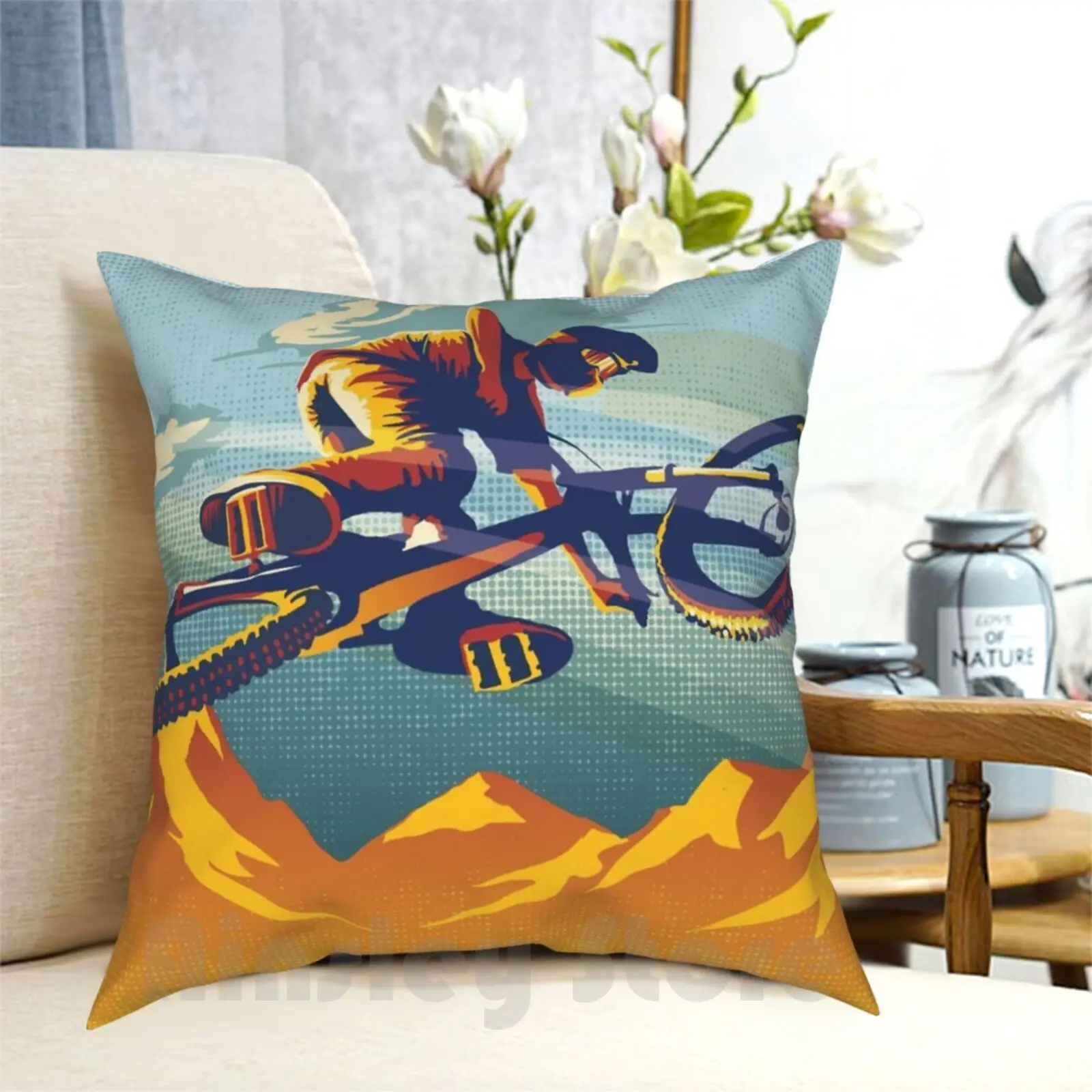 

Накидка-подушка My Air Mile с принтом, домашняя мягкая диванная подушка для горного велосипеда, езды на велосипеде, искусство, горный велосипед