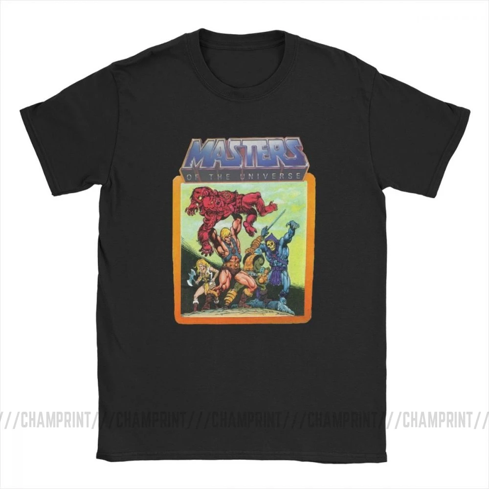 Мужские футболки He Man Masters Of The Universe Забавные с коротким рукавом и круглым вырезом