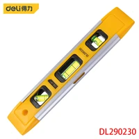 deli dl290230 spirit level specification 230mm strong magnet at the bottom horizontal vertical 45%c2%b0 angle measurement tools