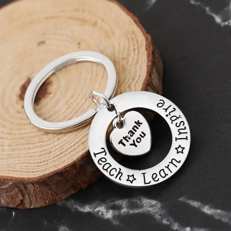 Мужской и женский брелок в форме сердца с надписью Thank You Модный маленький кулон