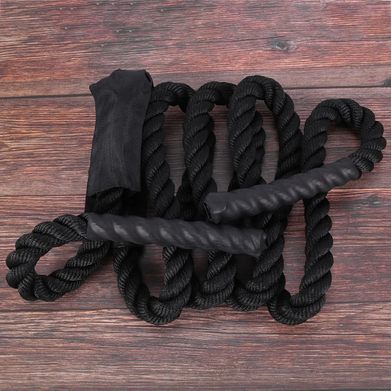 

Fitness Heavy Jump Rope Weighted Battle Skipping Ropes Power MMA Training Improve Strength Muscle 25mm