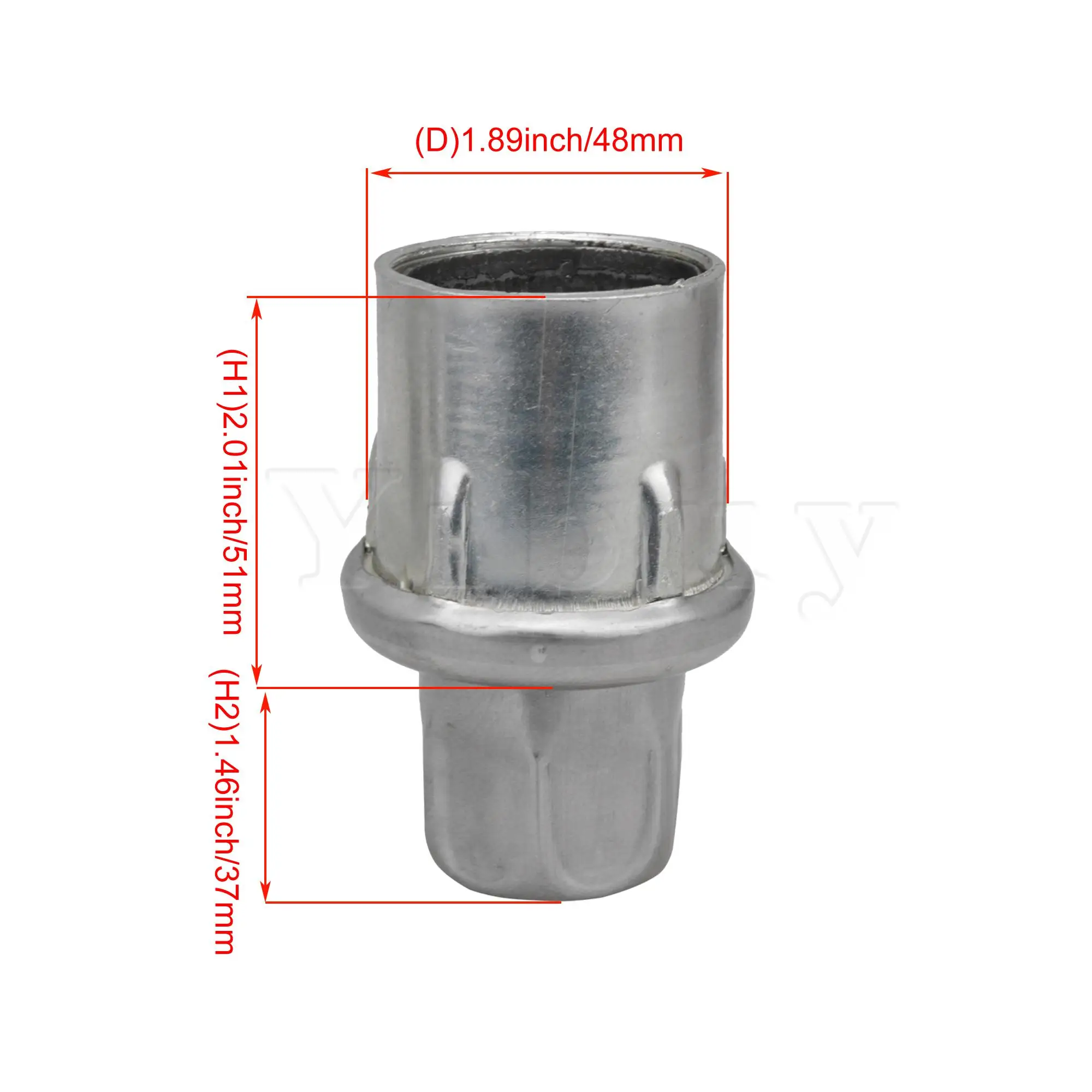 

Round Stainless Steel 79-104mm Adjustable Table Levelers & 51mm Plug Set of 4