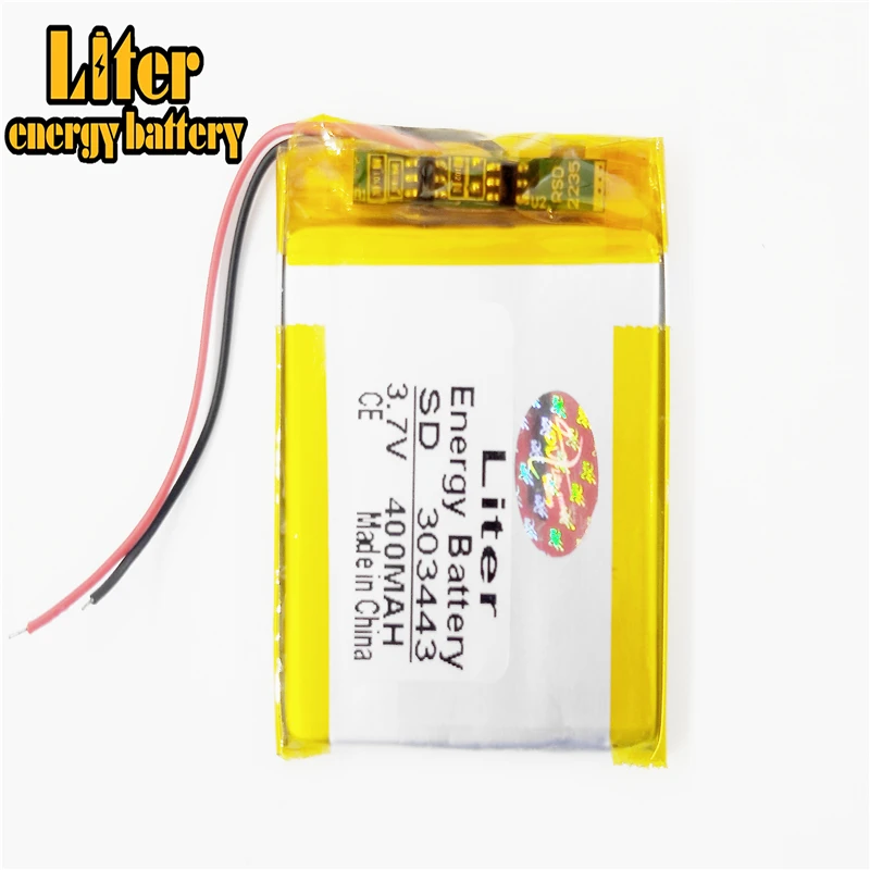 

Литий-полимерные элементы li-po 3,7 V 400mAh 303443 для Mp3 MP4 MP5 GPS Li-Po литий-ионный аккумулятор