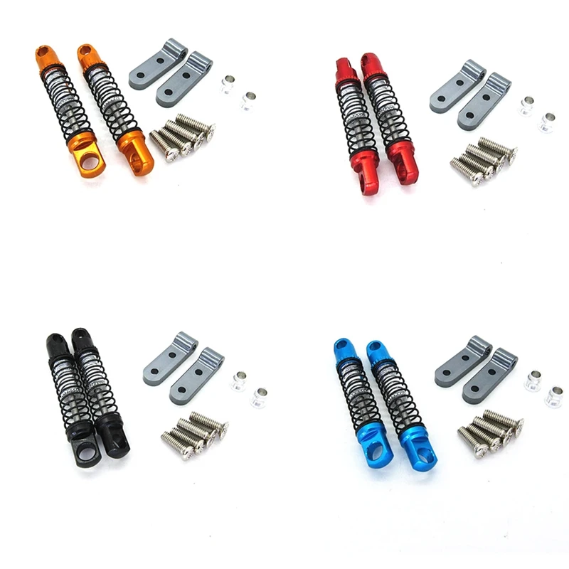 

for WPL D12 RC Truck Car Upgrades Parts Metal Rear Shock Absorber Damper with Mount Fixed Seat Accessories