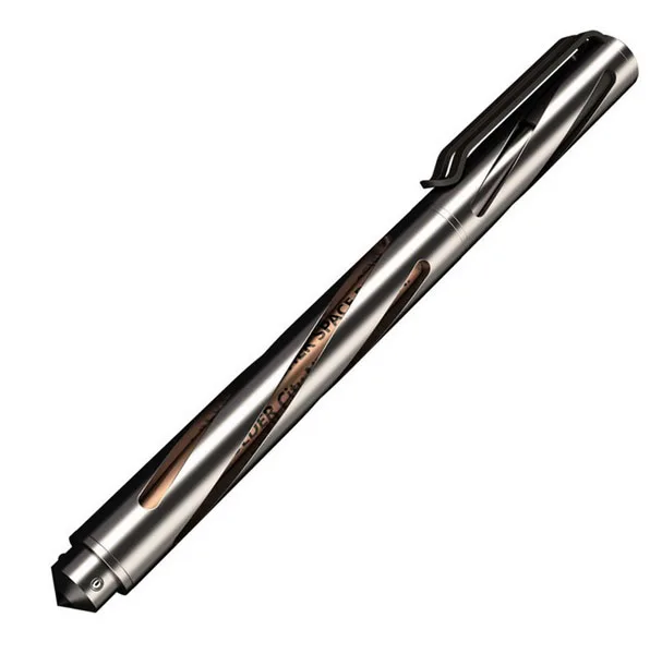 Титановая тактическая ручка NITECORE NTP10 конический наконечник из вольфрамовой