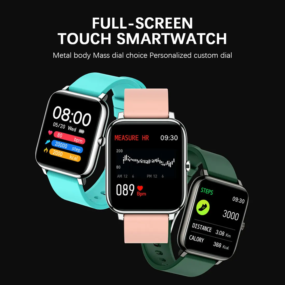 Фитнес-трекер Смарт-часы для телефонов Android и iOS совместимы с iPhone Samsung IP68