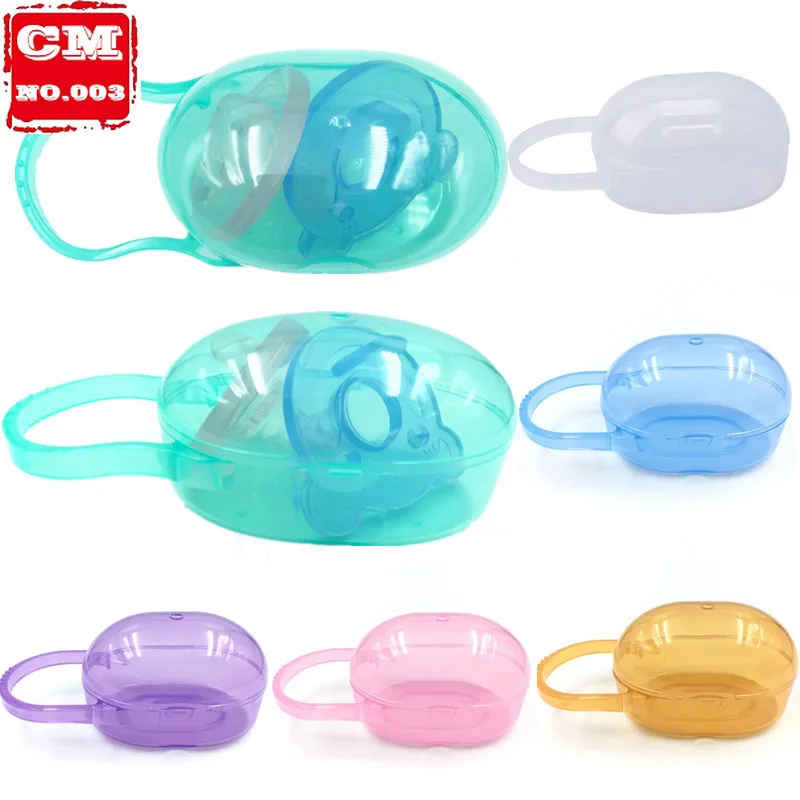 

Solid Portable Baby Infant Kids Pacifier Nipple Cradle Case Holder Travel Storage Box Nibbler Soother Safe Box