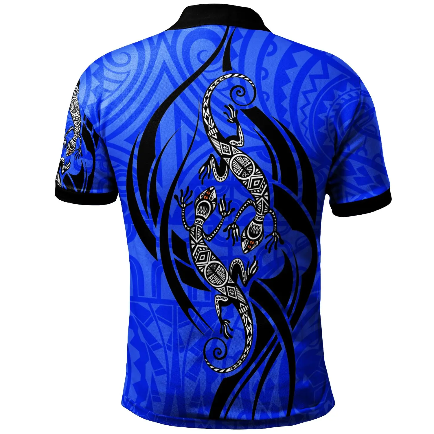

Polynesian Polo Shirt 3D Printed Lizard Tattoo Summer Lapel Short-sleeved Street/Homewear Color Fashion Dropshipping