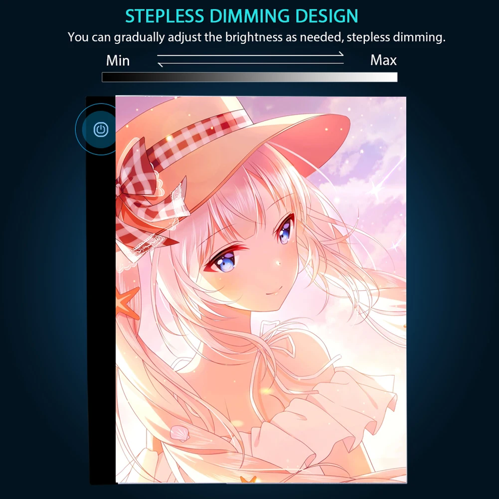 

A3 3 Level/Stepless Dimmable LED Drawing Copy Board Digital Graphics Pad Electronic Art Graphic Sketching Painting Writing Table