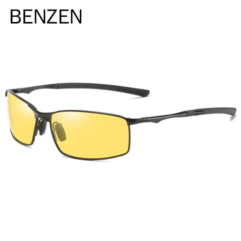 

BENZEN Новые поляризованные мужские солнцезащитные очки, водительские солнцезащитные очки, классические квадратные оттенки, защита от ультра...
