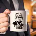 Кофейная кружка с изображением тюремного майка для фанатов, забавные офисные керамические кружки для мужчин и женщин, Мужская кружка Майкла Скотта с цитатами, юмор, кофейная кружка, чайная чашка