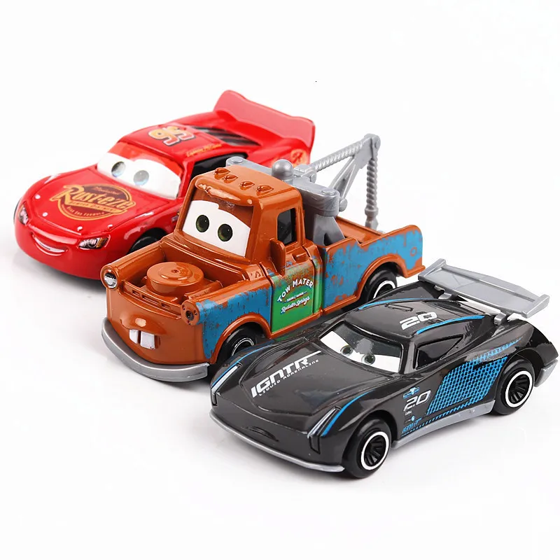 7 шт./компл. Disney "тачки 3 Lightning McQueen Джексон Storm Крус Mater Мак дядя грузовик 1:55 литья