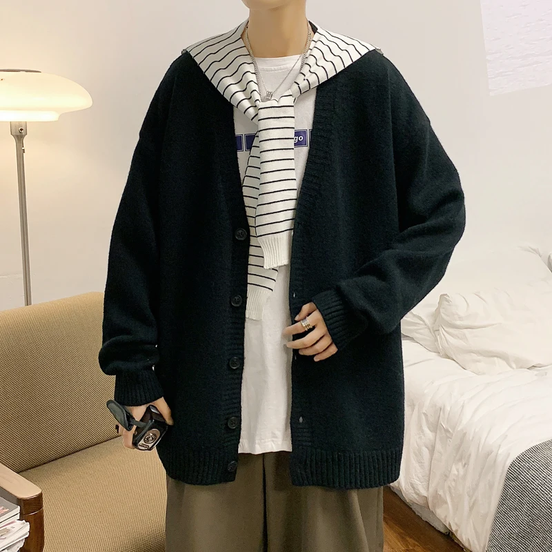 Кардиган мужской в стиле ретро с V-образным вырезом | Мужская одежда