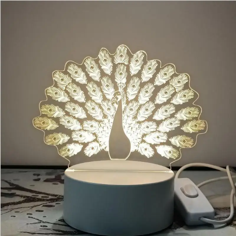 Романтические Настольные светильники на Рождество для гостиной современный