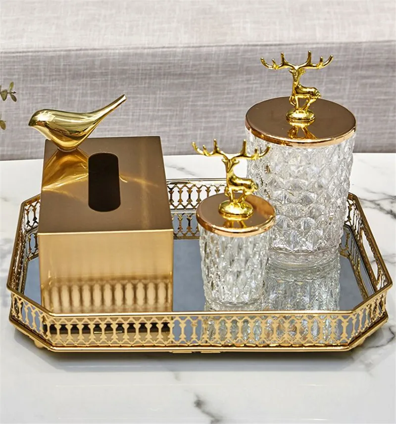 Коробка для салфеток металлические материалы медная декоративная прямоугольная