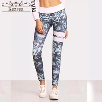 kezrea women printed high waisted workout leggings for womens athletic tights yoga push up tights woman deporte leggings