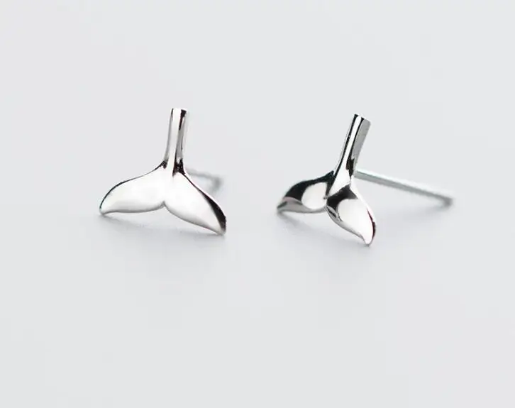 Подлинный реальный 100% 925 пробы серебряные ювелирные изделия в форме рыбьего