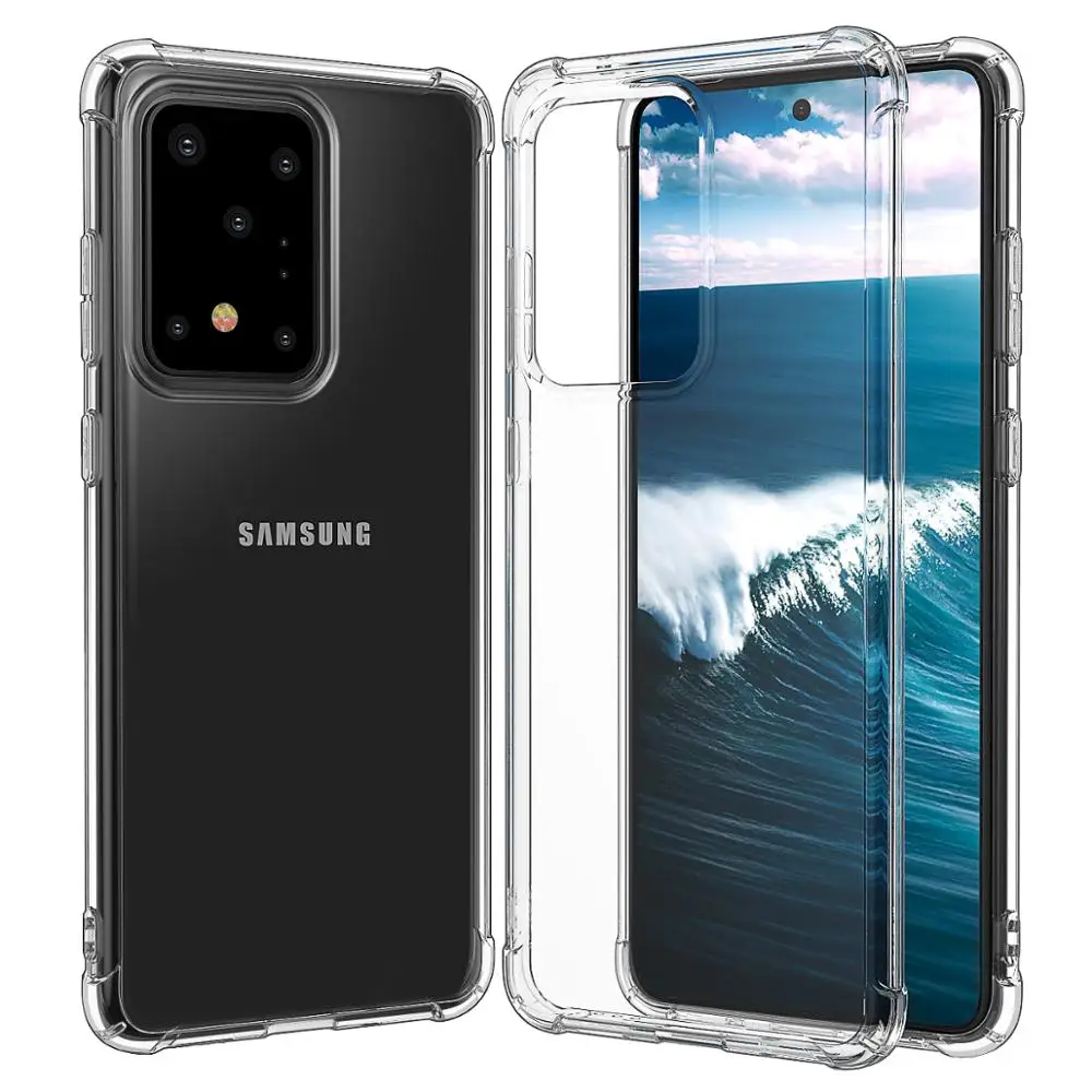 Чехол Air Armor для samsung Galaxy S20 Ultra Plus амортизирующий устойчивый к царапинам военная