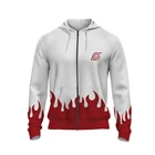 Толстовка мужская с 3D-принтом Красного облака, японская одежда для косплея манги Акацуки, зимняя модная куртка, пальто